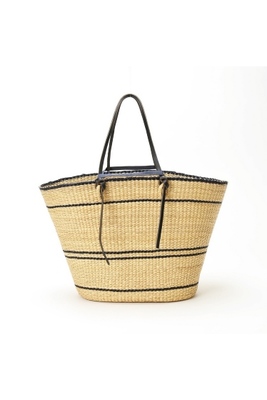 MUUN ストライプカゴバッグ