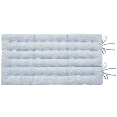 麻平織ごろ寝マット／ブルー