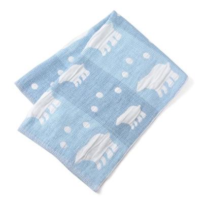 白クマ柄4重ガーゼケット