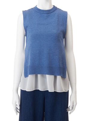 レイヤードノースリニット