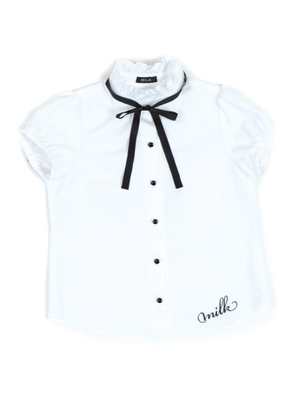 ribbon tie ブラウス