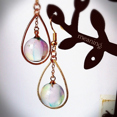 しゃぼん玉と雫