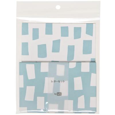 レターセット ランダムスクエア柄