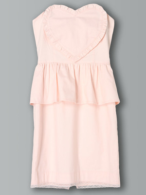 ハートペプラムミニワンピース