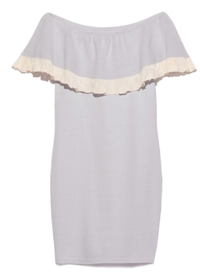 オフショルニットワンピース