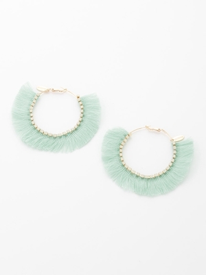 [LILICIOUS]フリンジフープピアス