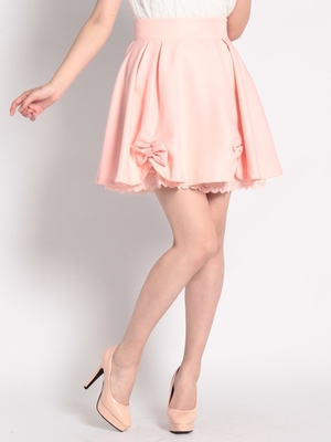 裾リボン付スカート