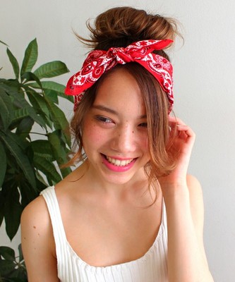 レーヨンバンダナスカーフ