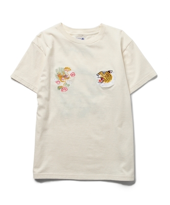 スカ刺繍 ショートスリーブ Tシャツ