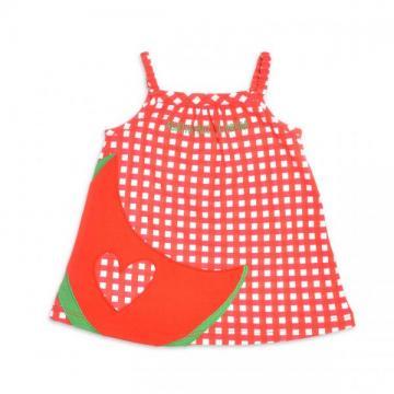 夏を楽しむスイカのサマーワンピース