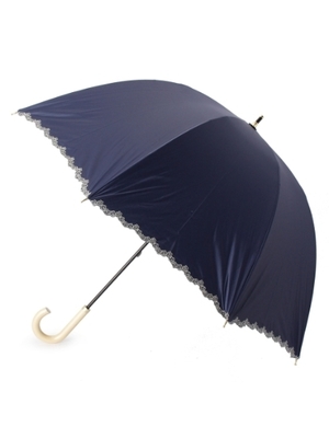 INDEX（インデックス）プチフラワースカラップ長傘　晴雨兼用