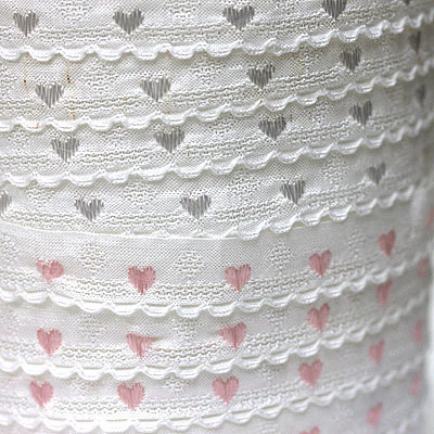 ハート刺繍 イタリア製リボン