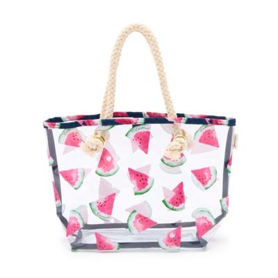 スイカ柄ビニルバッグ