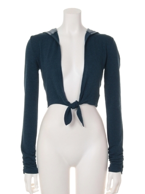 エキゾチックショート丈フーディー