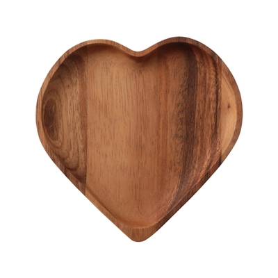 Franc franc（フランフラン）ウッデン ハートプレート S ダークブラウン