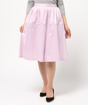 ギャザーミドル丈スカート