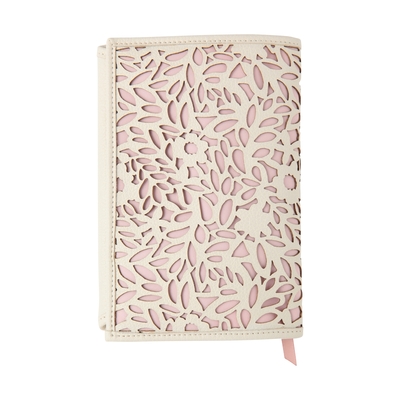 マエリス レース ブックカバー ピンク