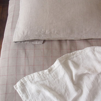 リネン麻100％フラットシーツ