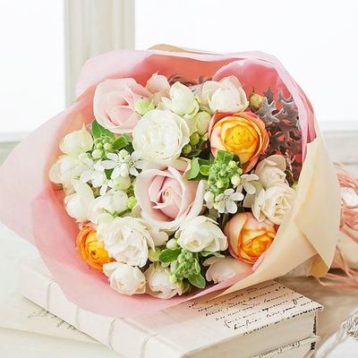 デザイナー田辺さん花束「プレシャス　ローズ～春夏の風～」S