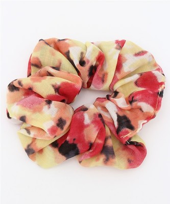 多色フラワーシュシュ